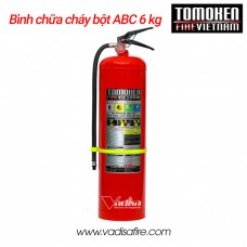 Bình chữa cháy bột ABC 6 kg Tomoken